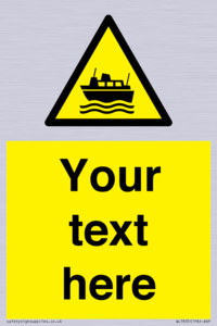 Custom warning ferries crossing vessels